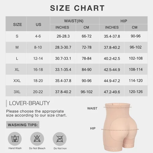 Vista 6 de Lover-Beauty Butt Lifter Panties Faja Shorts Hip Enhancer Tummy Control Butt Lifting Shapewear