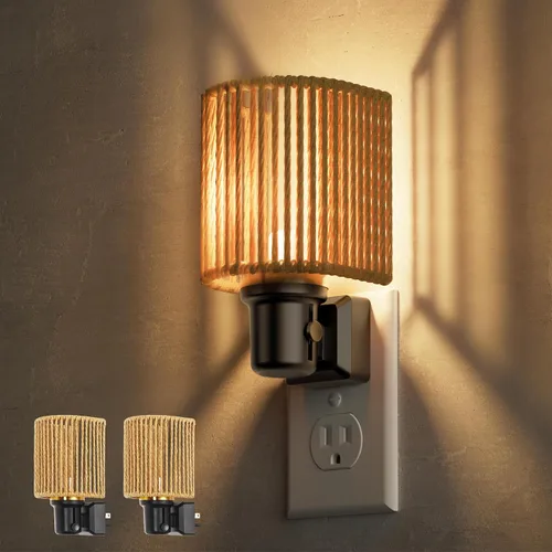 Vista 24 de L LOHAS LED Las luces nocturnas se enchufan a la pared, enchufe en la luz Beige-3000K
