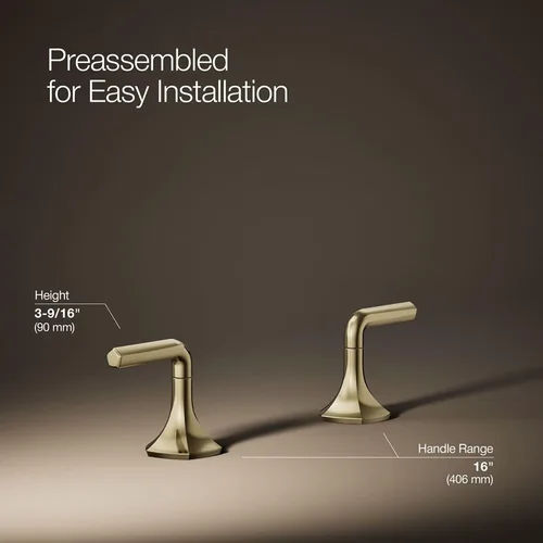 Vista 103 de KOHLER K- 27010-4-BV Occasion™ - Manijas de palanca color bronce cepillado vibrante