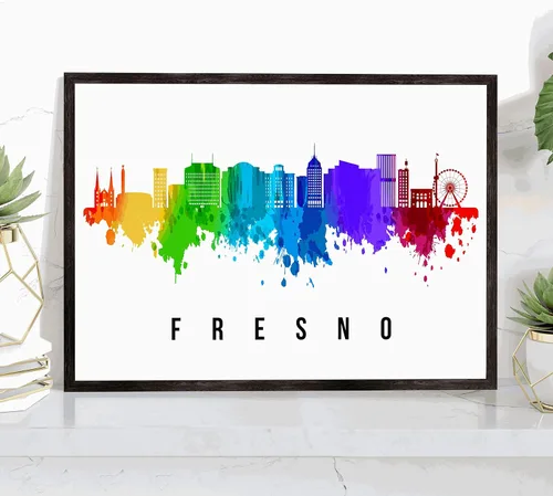 Vista 45 de Generic Póster de Albuquerque Skyline New Mexico, 12 x 18 pulgadas, perfecto para sala de estar, dormitorio, oficina
