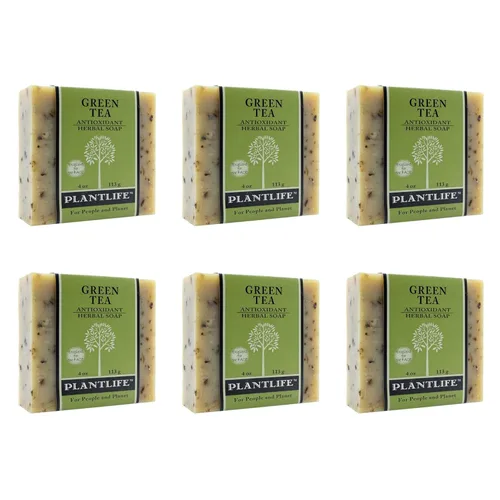 Vista 22 de Plantlife Ambrosia - Jabón hidratante y calmante para tu piel, hecho a mano con ingredientes a base de plantas, hecho en California en barra de 4