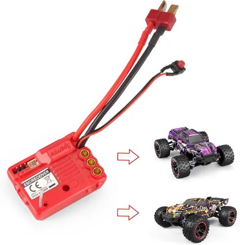 Vista 4 de HAIBOXING 1/18TH Escala RC Coches Recambios Impermeable ESC/receptor sin escobillas Aplicar a 18859A (M1906)