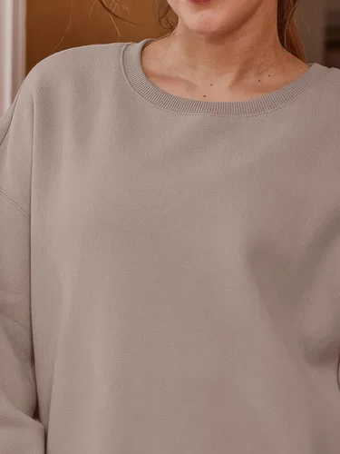 Vista 5 de EFAN Sudaderas de manga larga para mujer, cuello redondo, sudadera casual para otoño 2023