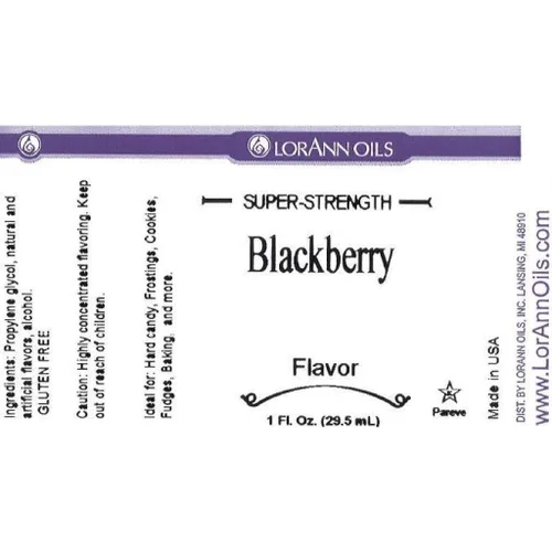 Vista 3 de LorAnn artificial Flavoring Aceites, Blackberry Flavoring Petróleo, botella de 1 onza