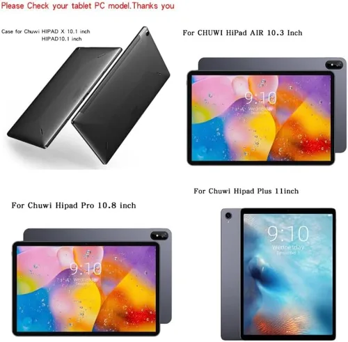 Vista 3 de Funda protectora de piel sintética compatible con Chuwi HiPad X Pro Hipad Plus Air Tablet PC (color : azul, tamaño: hipad x)