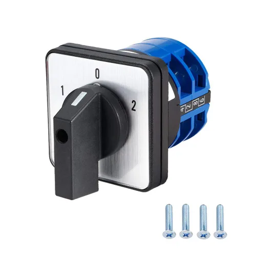 Vista 11 de Interruptor de cambio LW28-20 3 posiciones 8 terminales Selector de leva giratorio universal Interruptores de bloqueo 550V 20A