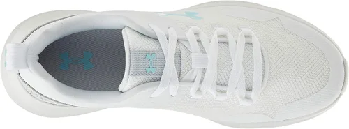 Vista 5 de Under Armour Tenis esenciales para mujer, Onyx White Onyx White Metallic Gold Luster 102
