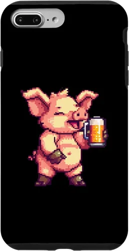 Vista 10 de iPhone 12 mini Pig Beer Party Comic Gamer Case