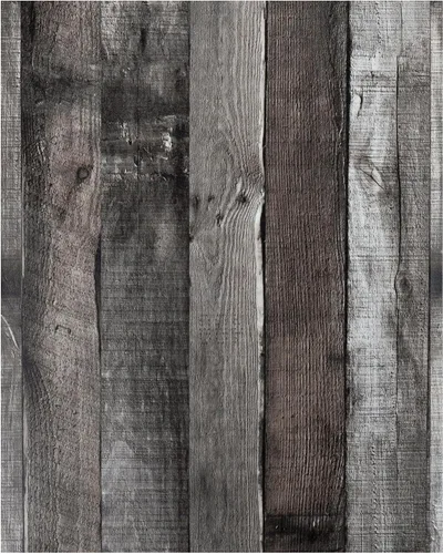 Vista 33 de Yun-aeon Papel de Contacto de Madera Natural Gris Madera Papel Tapiz Despegar y Pegar 17.3" x 80" Autoadhesivo Removible Vintage Imitación Madera