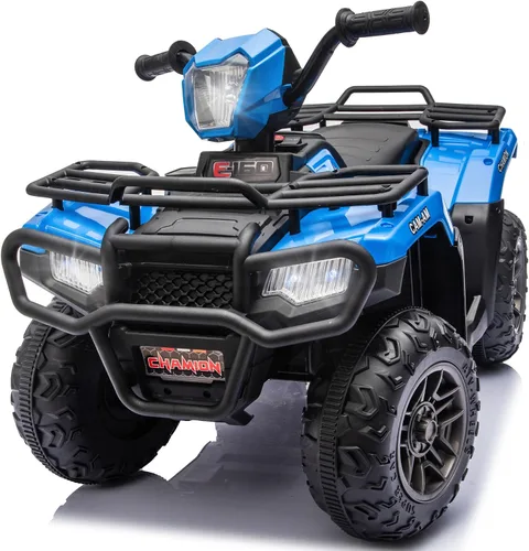 Vista 10 de ATV de 24 V para niños, motor dual de 4 ruedas con 2 velocidades y Negro