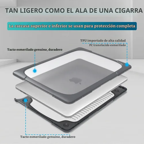 Vista 3 de Funut Funda compatible con MacBook Air de 11 pulgadas A1370 A1465, MacBook Air 11 Kickstand, carcasa rígida de plástico resistente para Apple Laptop
