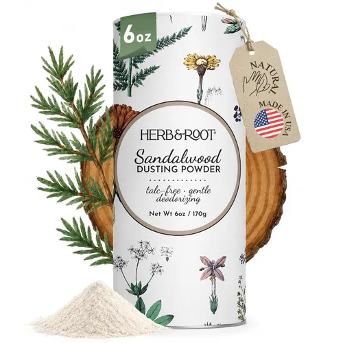 Vista 16 de Herb & Root Talc Free Body Dusting Powders. Rose, Vanila, Sandalwood, Lavender, Jasmine, and Gift Sets (Full Size, Jasmine)