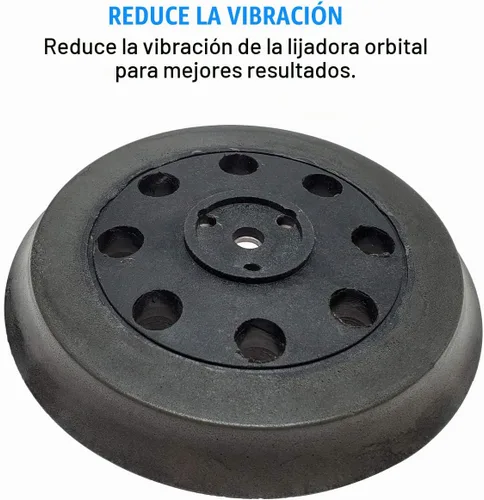 Vista 4 de Almohadilla de repuesto de gancho y bucle de 5 pulgadas para Bosch RS032 y RS031 - Funciona con los modelos Bosch Sander 1295DP, 1295D, 1295DH