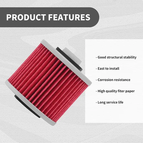 Vista 2 de AHL 1 paquete de 145 filtros de aceite compatibles con Yamaha XVS1100 V-Star 1100 1999 XV750 Virago 747 1992-1999 Xtz660 660 1991-1999 Szr660 660