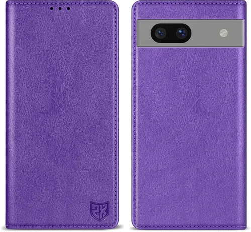 Vista 32 de ZZXX - Funda tipo cartera para Google Pixel 7, magnética fuerte de 6.3 Negro