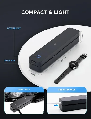 Vista 7 de PRT Impresora térmica portátil A4 MT610, impresora sin tinta de Bluetooth Negro