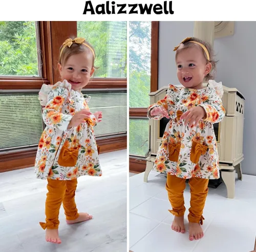 Vista 3 de Aalizzwell Traje de manga larga para bebés recién nacidos