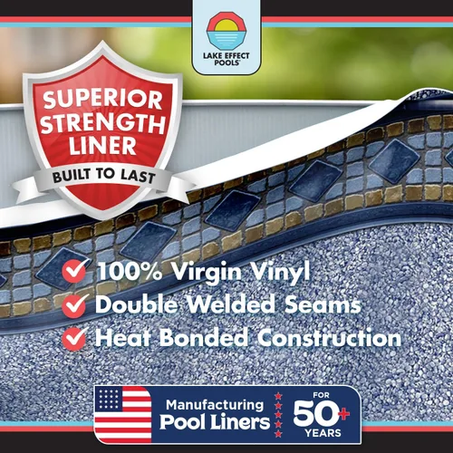 Vista 6 de Lake Effect Pools Paquete de piscina redonda 'Fallston' 15' Sobre el suelo