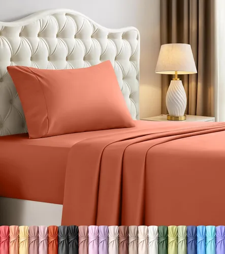 Vista 29 de Utopia Bedding - Juego de sábanas de microfibra cepillada, resistente al encogimiento y a la decoloración, de fácil cuidado, 3 piezas, tamaño Beige