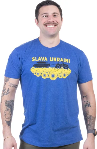 Vista 8 de Ukraine Pride Camiseta unisex con escudo de armas ucraniano estilo vintage