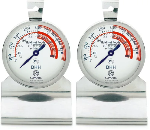 Vista 5 de Comark DHH - Termómetro de alimentos con cuerpo de acero inoxidable, estilo de esfera, 1 unidad (paquete de 1)