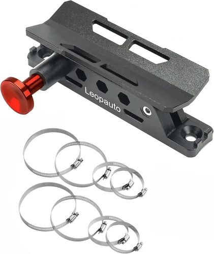 Vista 9 de Soporte universal para extintor de incendios, barra de liberación rápida, color negro Leopauto Fire Extinguisher Bracket Holder with 8 Clamps