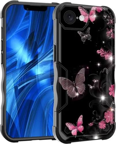 Vista 195 de Funda para iPhone Air, [doble capa] [protección contra caídas de grado militar de 10 pies] Funda resistente a prueba de golpes para iPhone Air