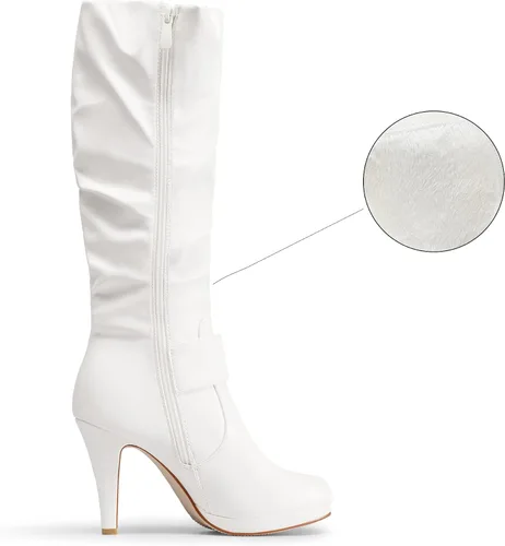 Vista 2 de DREAM PAIRS Botas de mujer de tacón alto y caña alta