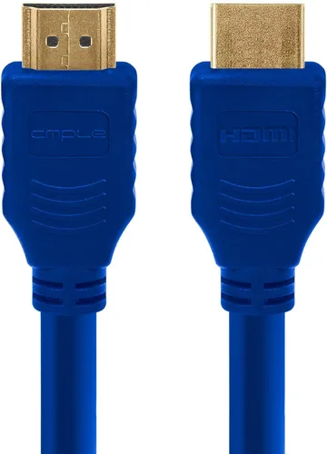 Vista 8 de Cmple - Cable HDMI de alta velocidad HDTV Ultra-HD (UHD) 3D, 4K @60Hz, 18Gbps 28AWG HDMI Cable de retorno de audio de 15 pies, negro