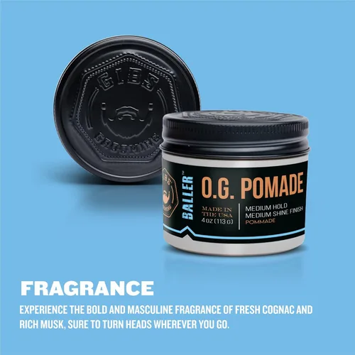 Vista 7 de GIBS O.G. Baller Pomade, Flexible Hold and Medium Shine. Water based, Great for all Styles and Textures
