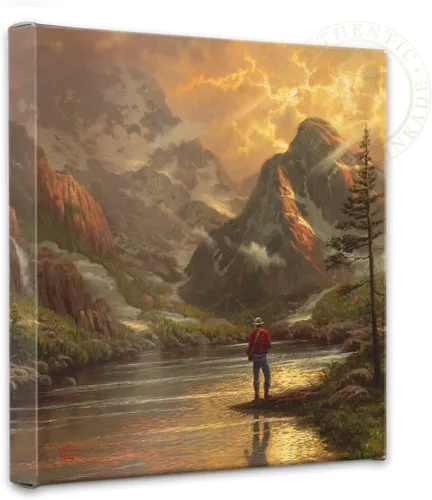 Vista 3 de Thomas Kinkade Almost Heaven - Lienzo envuelto en galería de 14 x 14