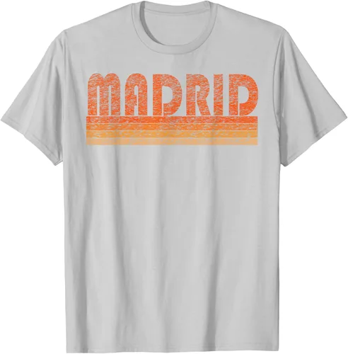 Vista 45 de clásico Retro Madrid playera, hombre 3XL, Asphalt Negro