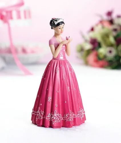 Vista 2 de Lillian Rose Quinceanera 15 Party Figurine Cake Topper