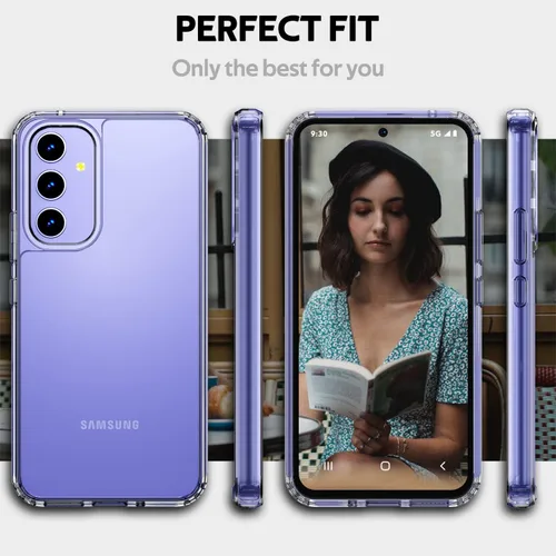 Vista 2 de Defender - Funda transparente para Samsung Galaxy A54, funda para Samsung Galaxy A54 5G, absorción de impactos, parachoques híbrido de aire, a