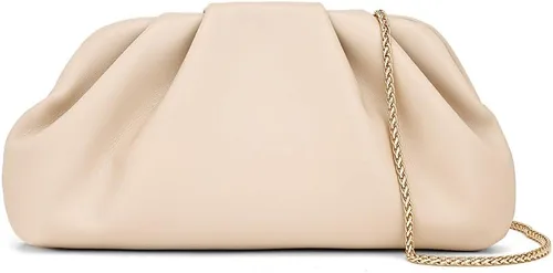Vista 4 de Bolso de mano para mujer, bolso de noche pequeño con cadena de metal extraíble