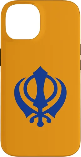 Vista 4 de Khanda Sikh Symbol Chakkar Kirpans Chakra Sikhism - Carcasa para iPhone 17