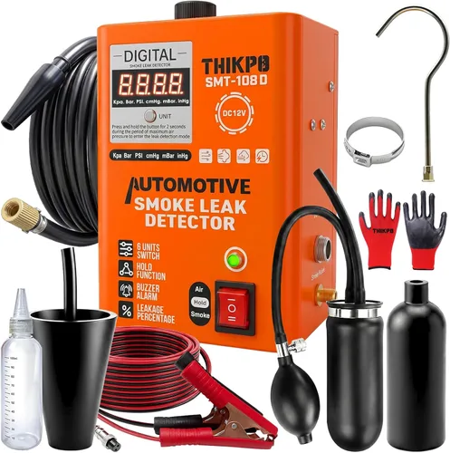 Vista 8 de Detector automotriz del escape de la máquina del humo, probador del escape Naranja