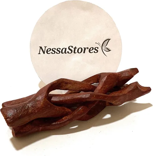 Vista 2 de NESSASTORES - Soporte de madera para trípode tallado 4" #JC-045 (1 piezas)