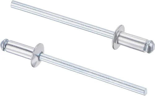 Vista 14 de uxcell Remaches ciegos, remaches de aluminio para tirar, 60 piezas tono plateado