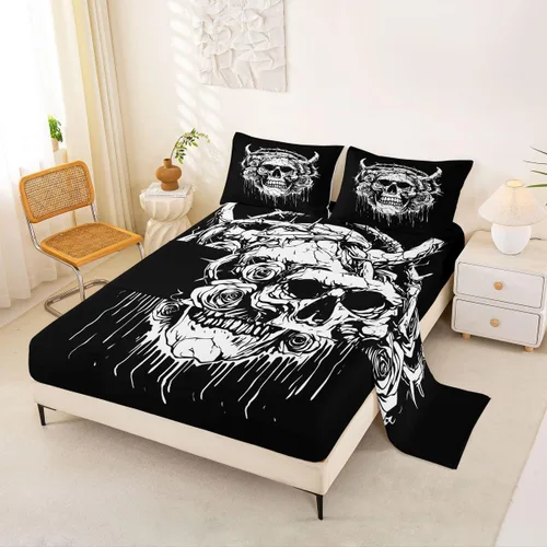 Vista 16 de Erosebridal Juego de sábanas con diseño de gato tamaño individual, sábana encimera Kawaii Garfield para niños y niñas, sábanas con huellas de patas