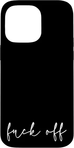 Vista 21 de Fuck Off - Carcasa para iPhone 17, diseño bohemio, con marco dorado, elegante y cursivo