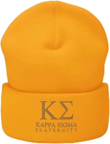 Vista 11 de Kappa Sigma Fraternity Beanie: gorro de acrílico suave de alta calidad para el orgullo y la calidez, sombrero de invierno
