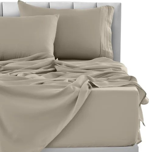 Vista 138 de LUX Décor - Juego de sábanas Twin de microfibra ultrasuave de 3 piezas con sábana encimera, sábana bajera de 16 pulgadas de profundidad y funda