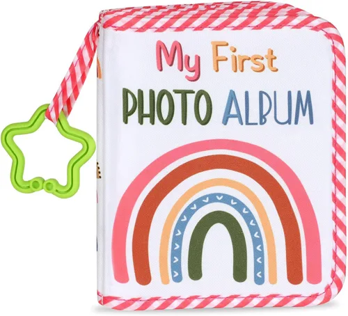 Vista 21 de Baby's My First Family Álbum Familiar Mi Primer Álbum de Fotos Suave Libro de Tela con Fotos Adventure Land My First Book of Photos Álbum