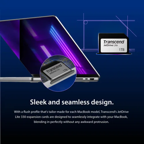 Vista 9 de Transcend - Tarjeta de expansión de almacenamiento JetDrive Lite 330 de 64 GB para MacBook Pro de 13 pulgadas con pantalla Retina (TS64GJDL330)