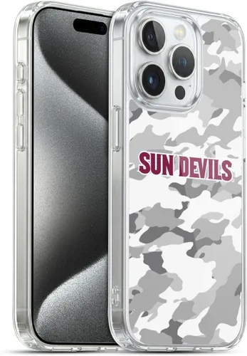 Vista 144 de Head Case Designs Funda de gel ASU Camou con licencia oficial de la Universidad Estatal de Arizona [protección de grado militar] compatible