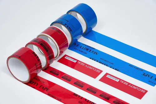 Vista 7 de ASA Caution - Cinta de seguridad a prueba de manipulaciones, color rojo
