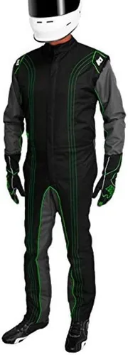 Vista 20 de K1 Race Gear CIK/FIA traje de competición de go kart, nivel 2, aprobado, M, Rojo