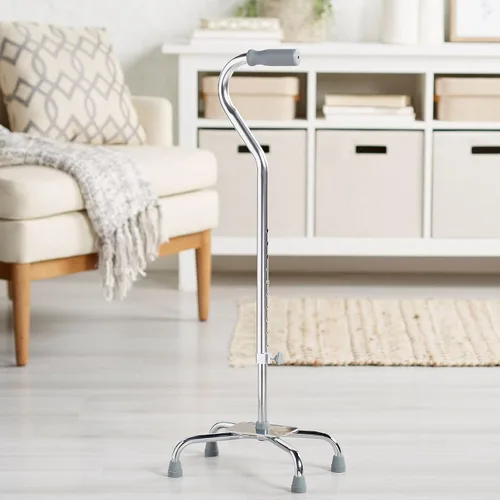 Vista 5 de McKesson Steel Large Base Quad Cane 29 to 37.5" Height