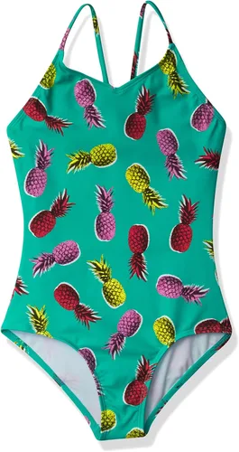 Vista 17 de Kanu Surf Bañador deportivo de una pieza Daisy Beach para niñas Aloha Negro